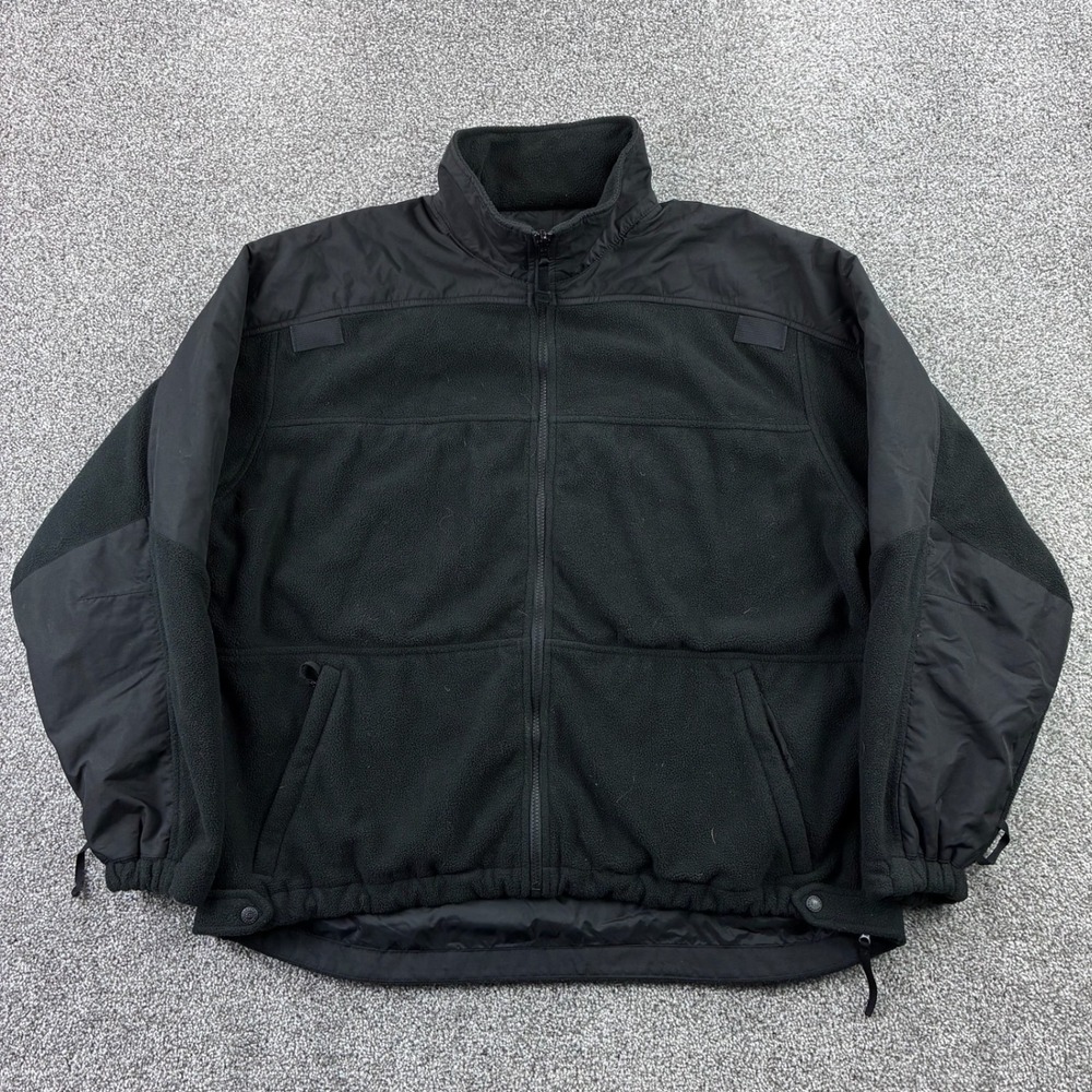 5.11 Tactical Fleece Jacket Mens XL Black Full Zip Tactical Duty Uniform Coat